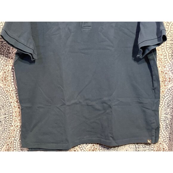 Eddie Bauer Mens 2X Blue Short Sleeve Polo Shirt Classic Fit Button Collar Comfo - Picture 5 of 8